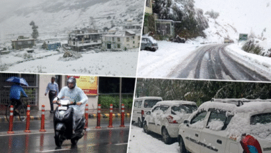 Photo of हरियाणा में झमाझम बरसे बदरा, पहाड़ों पर बर्फबारी; आज भी बारिश के आसार