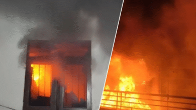 Photo of राजस्थान के किशनगढ़ में तीन मंजिला इमारत में लगी भीषण आग, लोगों में फैली दहशत